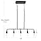 Hello Honey® Robert Stevenson Lighting Benson Exposed Bulb Metal 5-Light Linear Chandelier